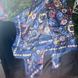 Colorful Paisley Silk Scarf